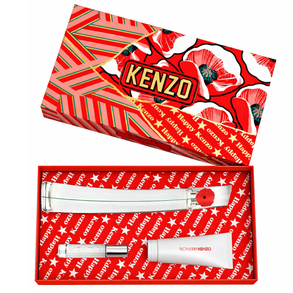 Kenzo - Geschenkset Flowers Eau de Parfum 100ml + Körperlotion 75ml + EDP 10ml