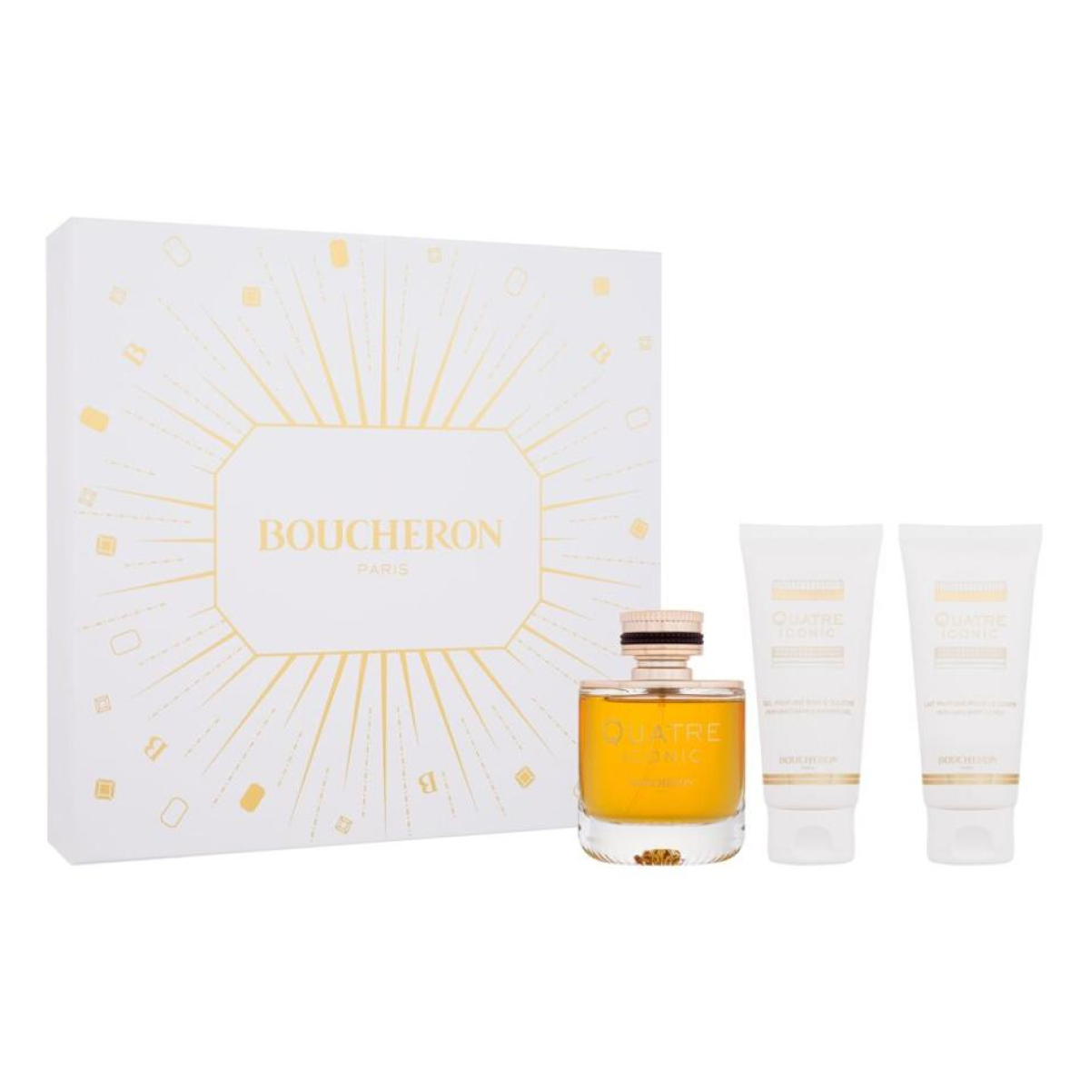 Boucheron - Quatre Iconic - Geschenkset Eau de Parfum 100 ml +Duschgel 100 ml + Körperlotion 100 ml