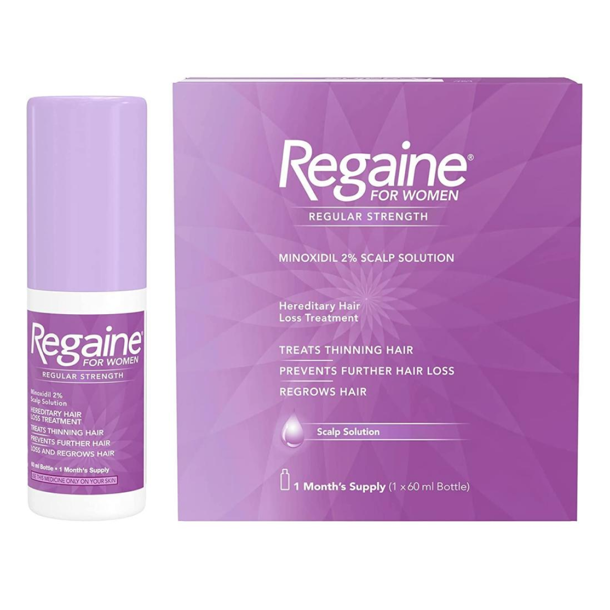 Regaine - Extra Strangth 2% Minoxidil für Damen 1mois D'utilisations 60ml