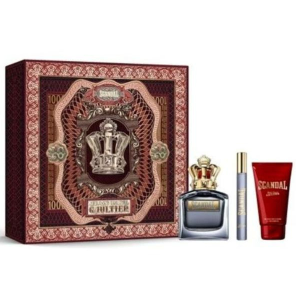 Jean Paul Gaultier - Scandal For Him - Geschenkset EDT 100ml + Mini 10ml + Gel 75ml