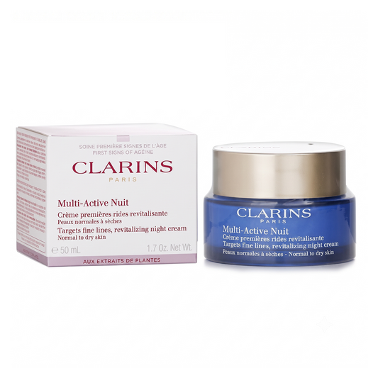 Clarins - Multi - Active Nacht - Crèmes Premières Rides Revitalisante pour normale bis trockene Haut