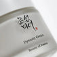 Angle : Gros plan très serré  Extreme close-up of Beauty of Joseon Dynasty Cream jar, focus on frosted glass texture and Korean calligraphy logo, luxury skincare macro photography, soft diffused lighting, ultra realistic details, premium cosmetic advertising, shallow depth of field, commercial beauty shot. (gemini-3-pro-image-preview)