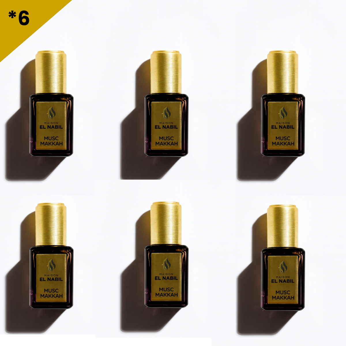 12*5ml el Nabil - Makkah - Parfum Concentré Sans Alcool