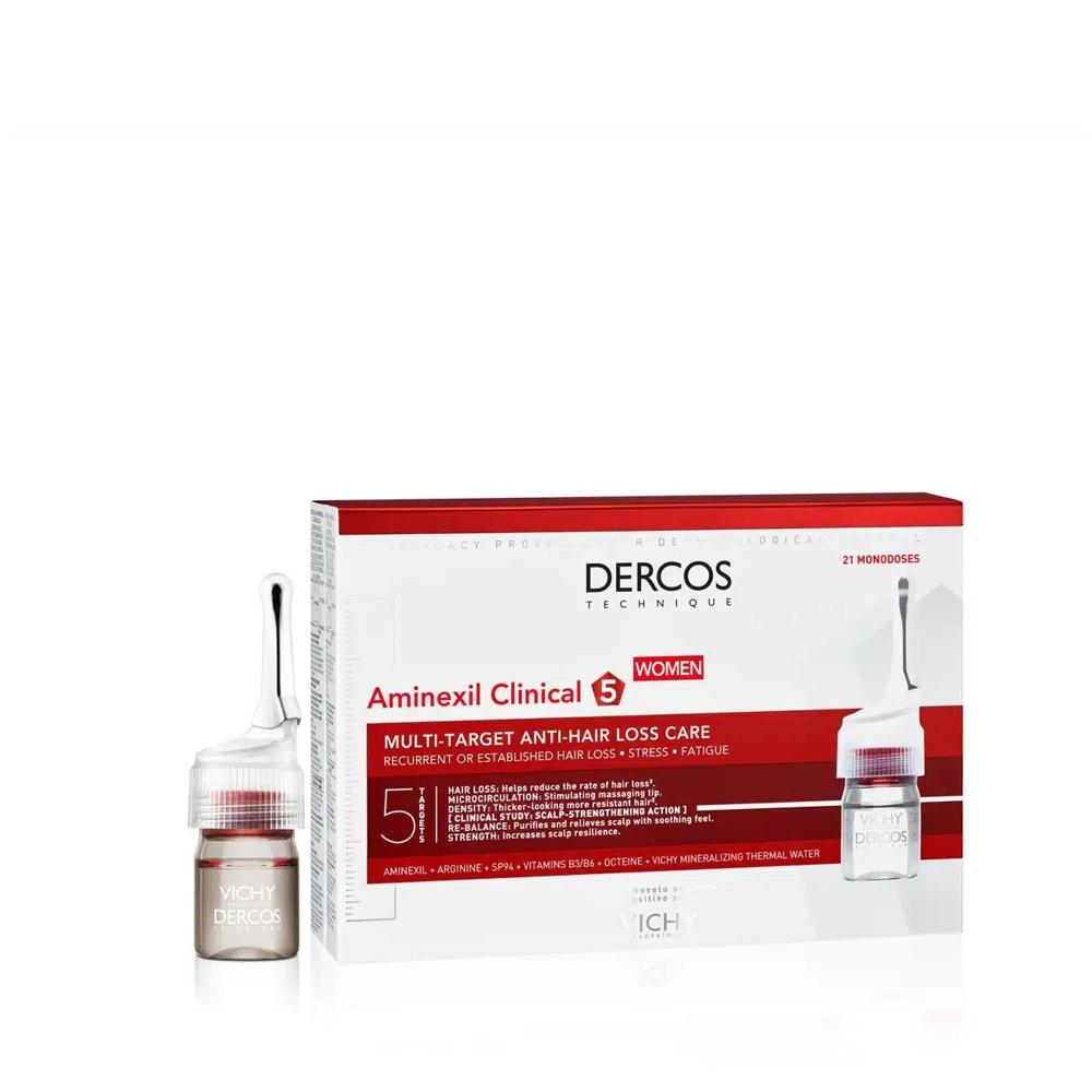 Vichy - Dercos Aminexil Intensive 5 Women Empfindliche Kopfhaut 21 Ampulle zu 6ml