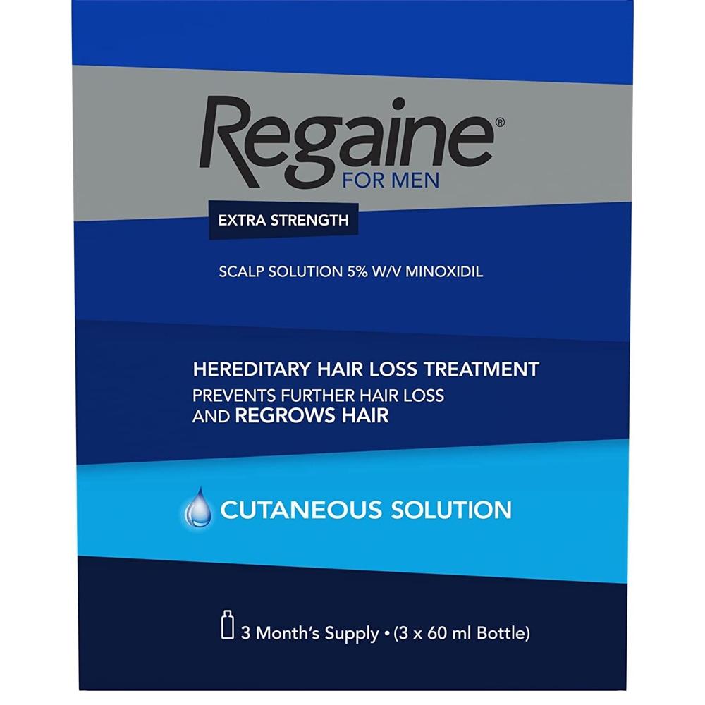 Kosmetika Extra Strangth 5% Minoxidil 3Monate Gebrauch 3* der Marke Regaine mixte 73ml