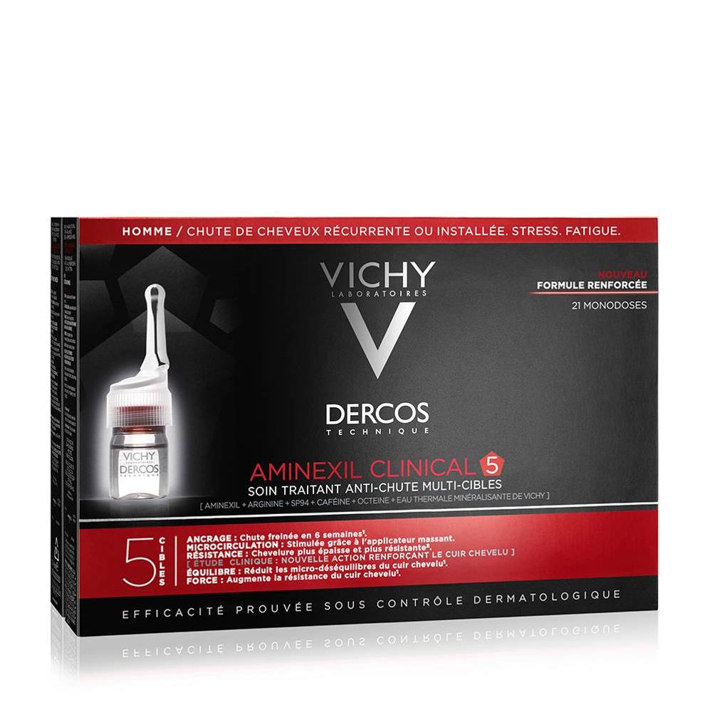 Vichy - Dercos Aminexil Intensive 5 Men Empfindliche Kopfhaut 21 Ampulle à 6ml