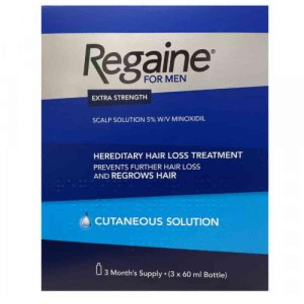 Kosmetika Extra Strangth 5% Minoxidil 3Monate Gebrauch 3* der Marke Regaine mixte 60ml