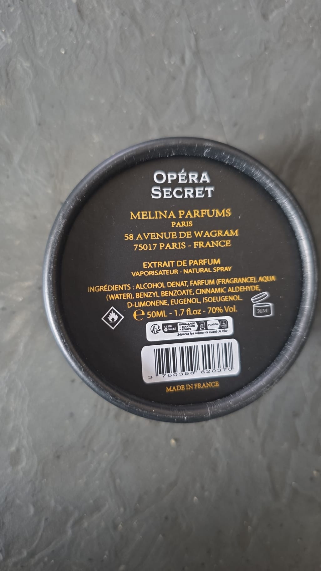 Melina Parfums - Opéra Secret - Extrait de Parfum Mixte