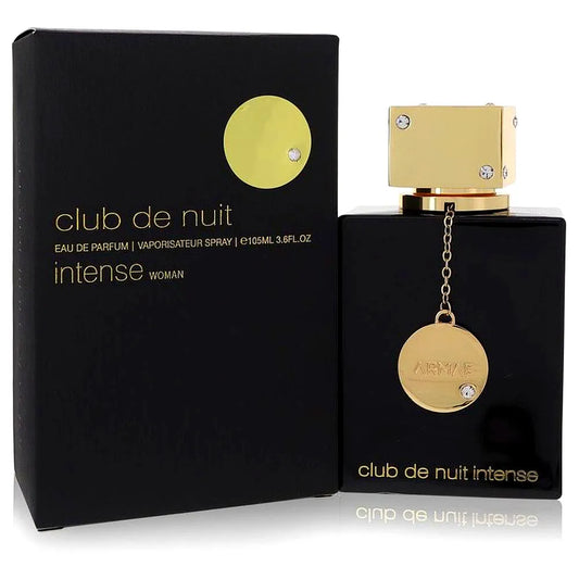 Armaf Club de Nuit Intense Eau de Parfum für Damen Perfumflasche mit elegantem Design, goldenen Akzenten und blumigen Duftnoten.