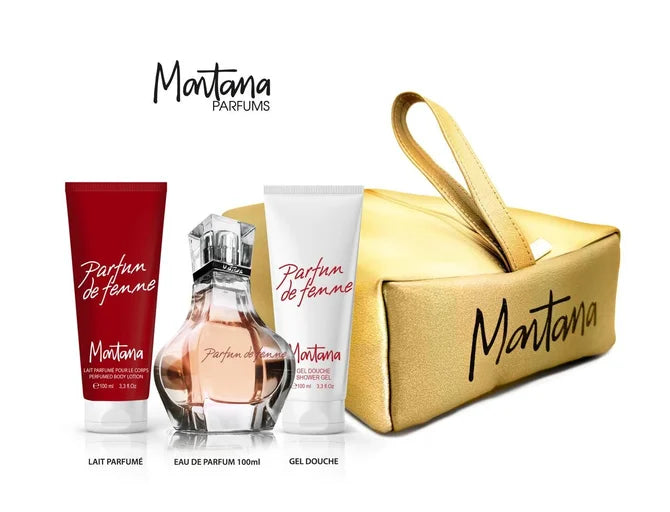 Montana - Duftset für Frauen Eau de Parfum 100ml + Parfümierte Milch 100ml + Duschgel 100ml