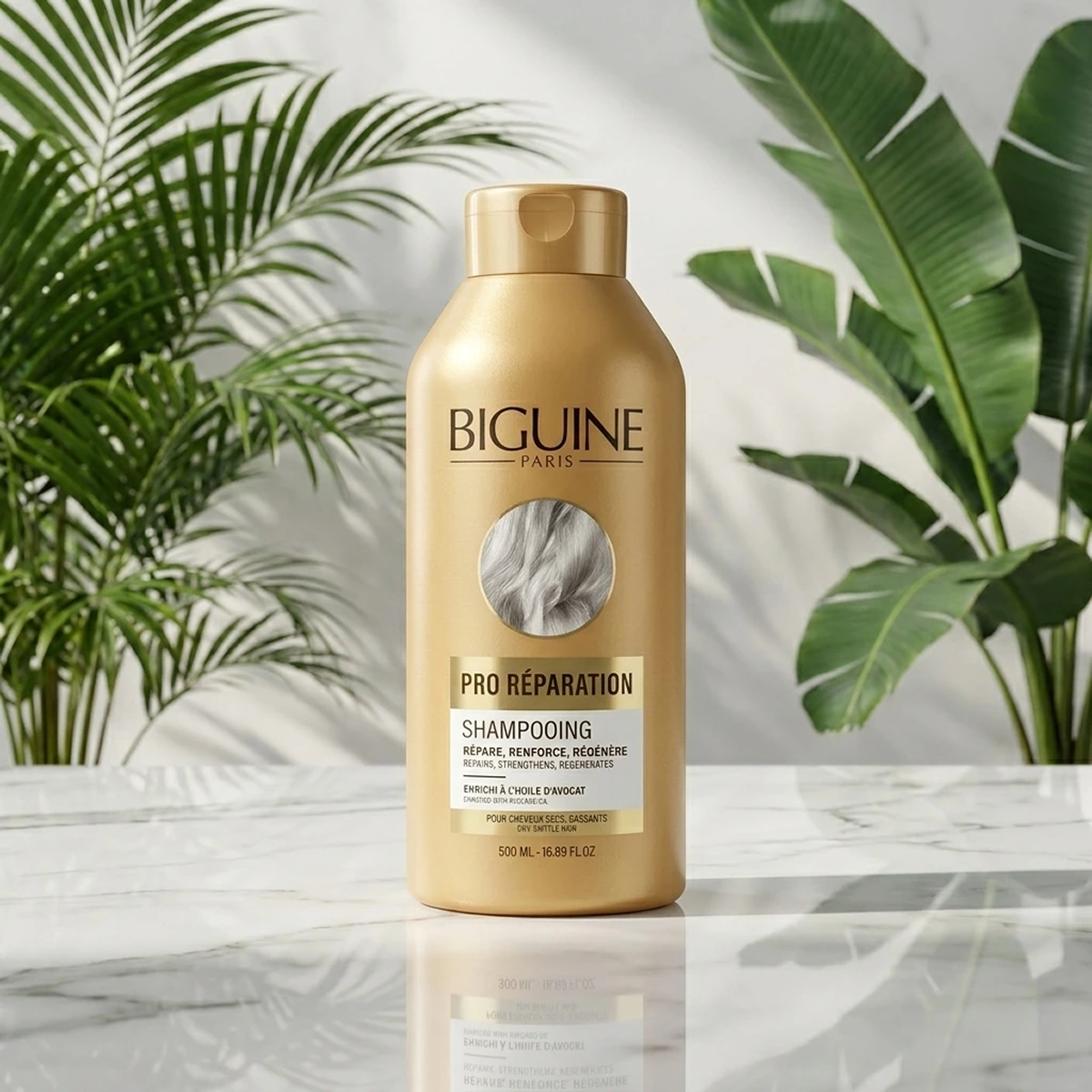 500ml Biguine Paris - Pro Réparation - Shampooing  Cheveux Secs et Cassants