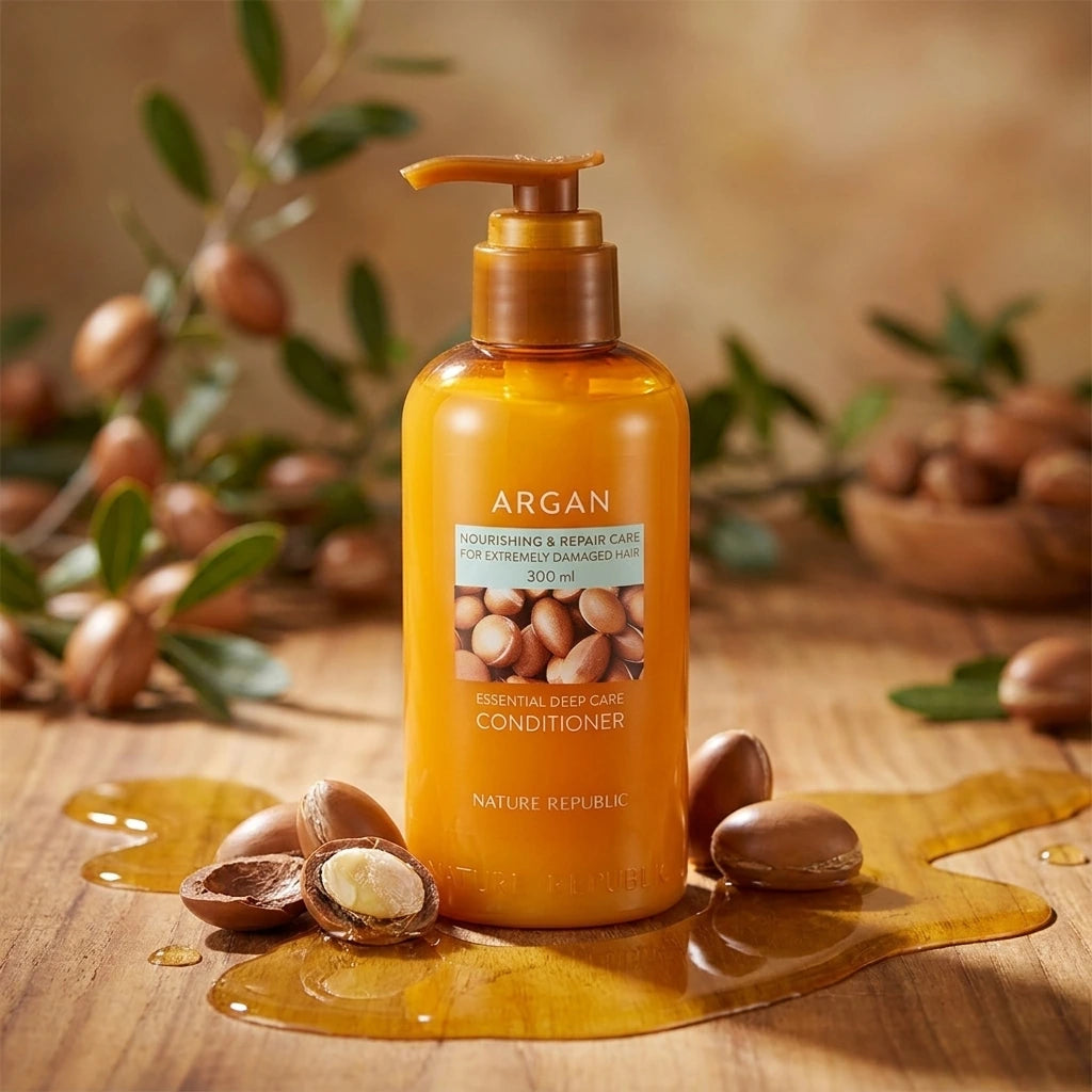 Nature Republic - Argan Essential Moisture - Repairing Haarspülung