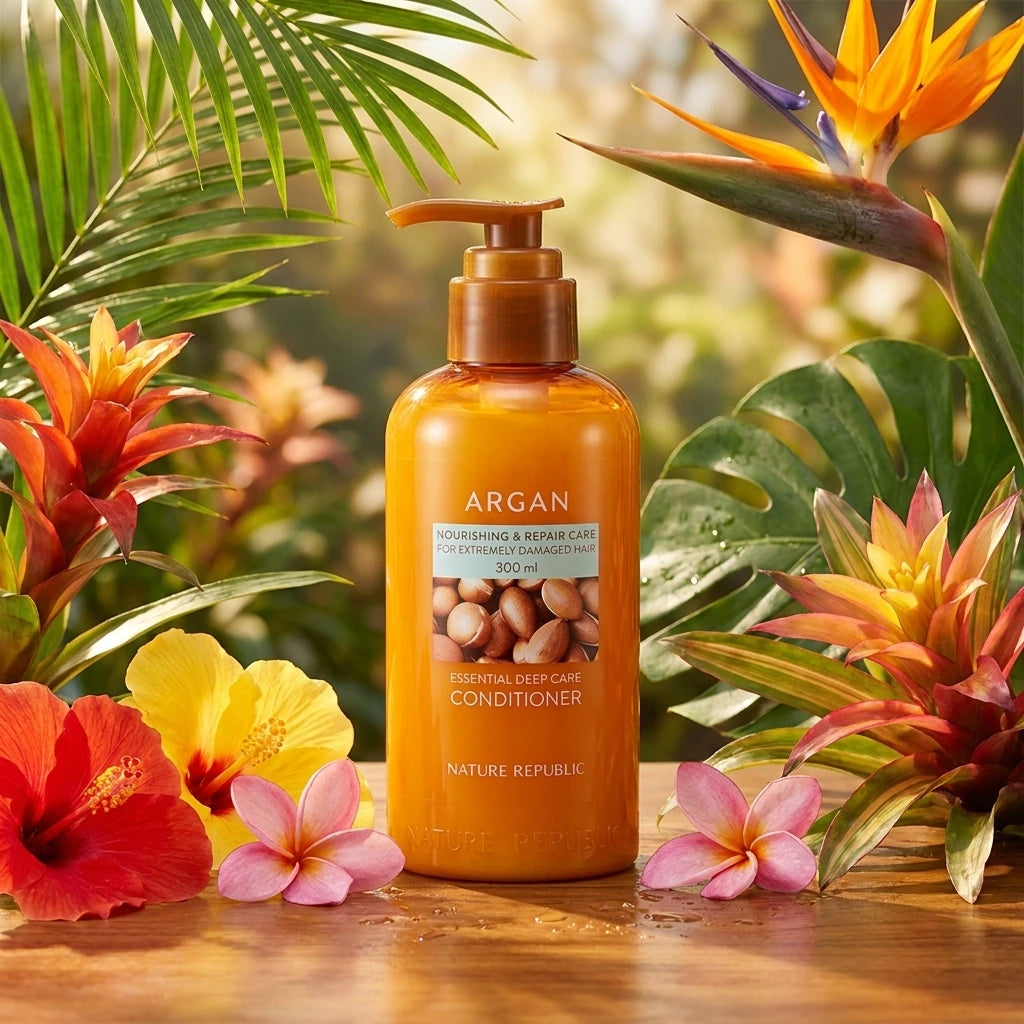 Nature Republic - Argan Essential Moisture - Repairing Haarspülung