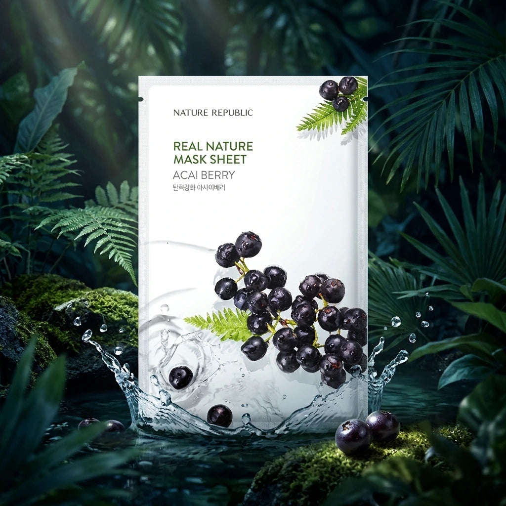 Nature Republic - Real Nature Sheet - Mask Acai Berry