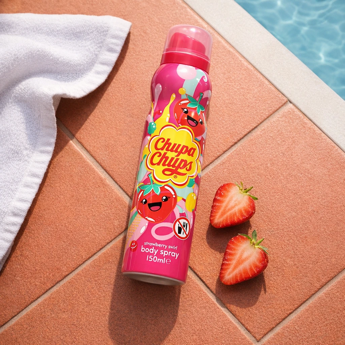 150ml Chupa Chups - Strawberry Swirl - Body Spray Mixte
