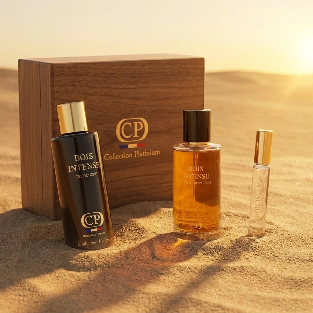 Collection Platinium - Geschenkset Bois Intense Parfumextrakt 100ml + Duschgel 250ml + Extrait 10ml