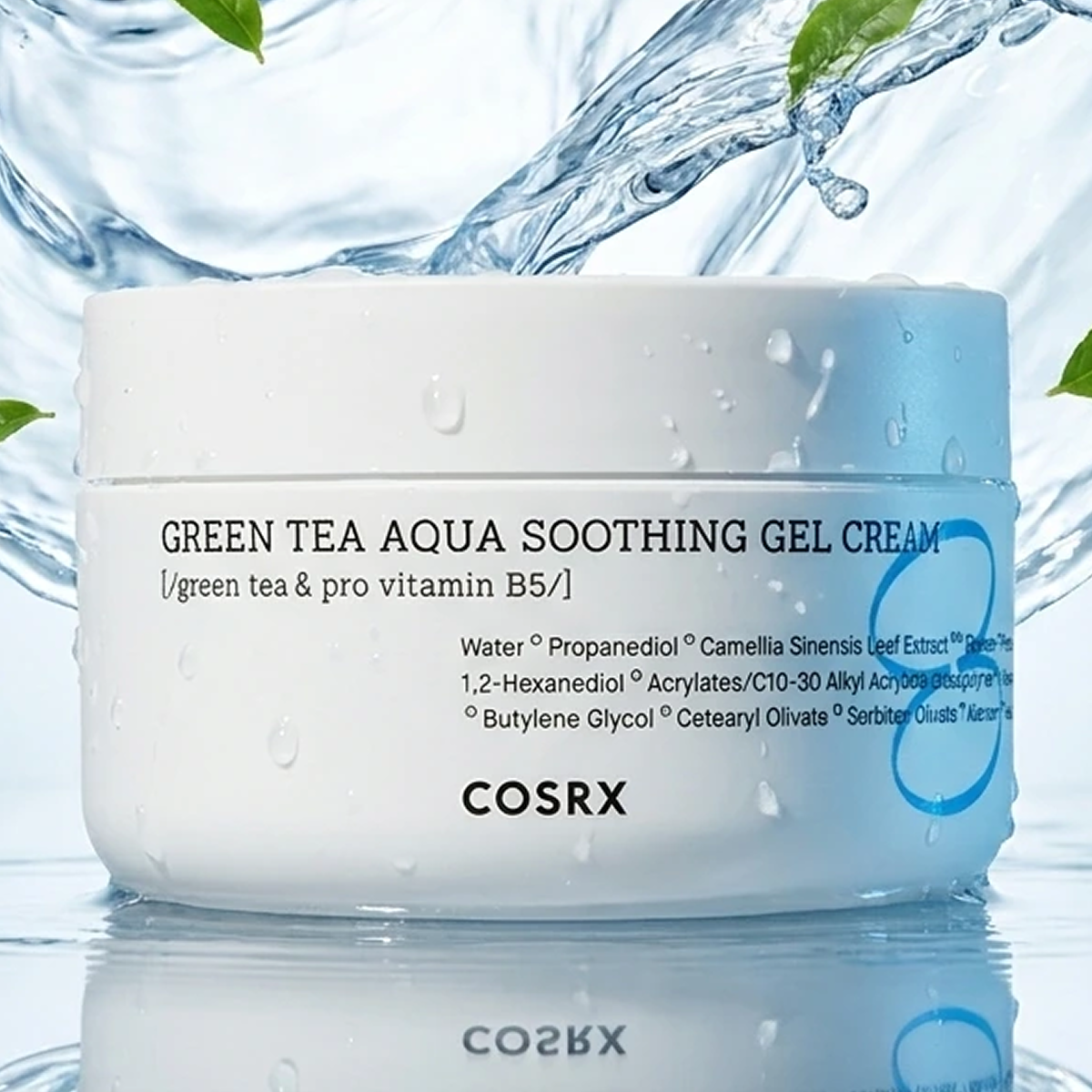 Cosrx - Thé Vert & Pro Vitamine B5 - Creme - Gel Apaisante Hydrium au Thé Vert et à L'eau