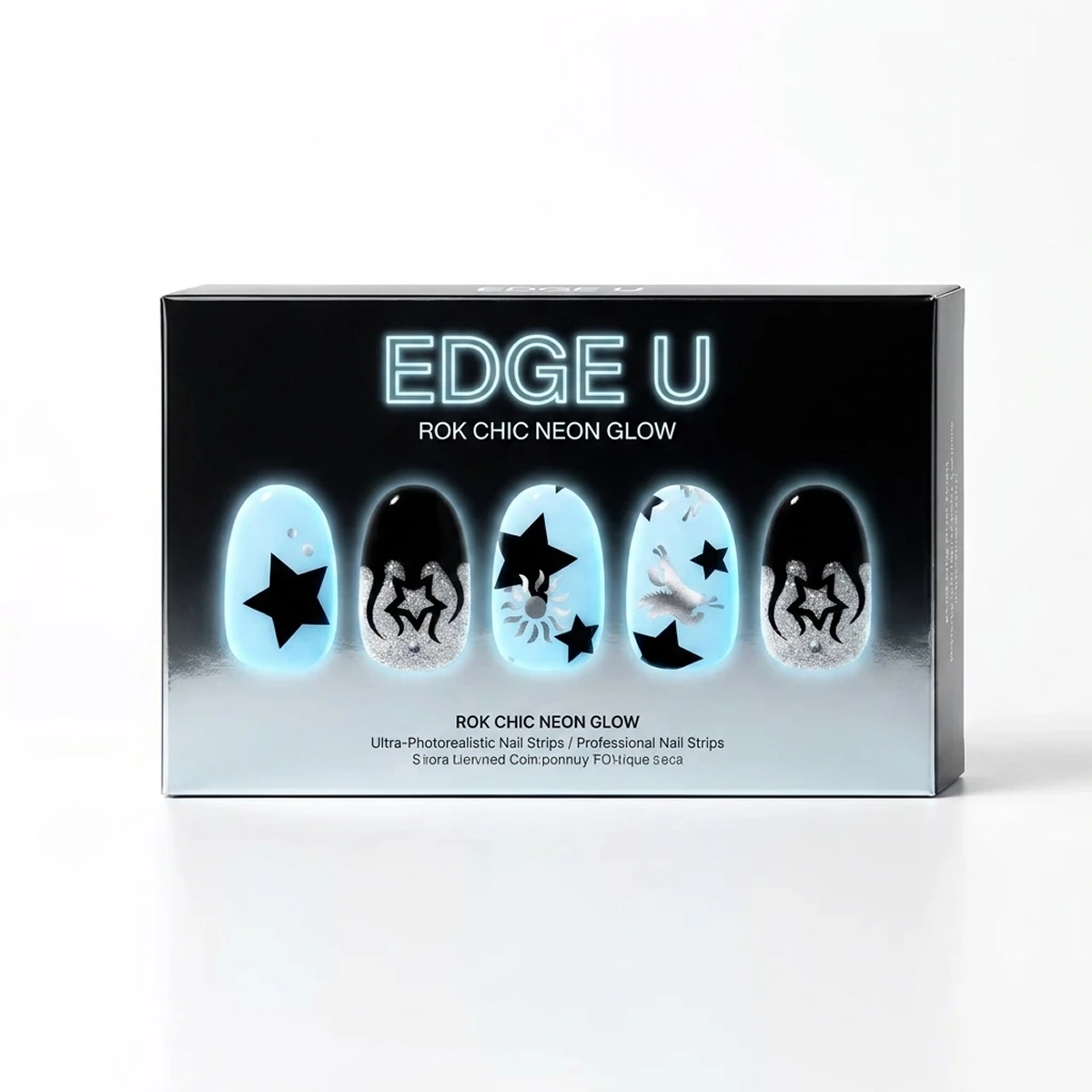 EDGE U - Rok Chic Neon Glow - Bandes pour Ongles