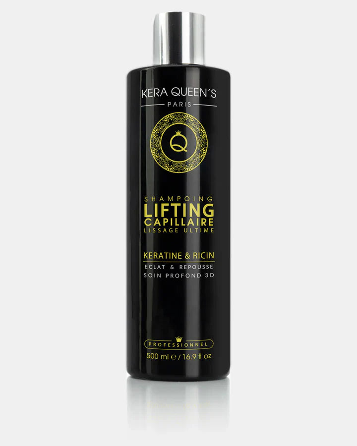 Kera Queen's - Kératine & Ricin - Lifting capillaire soing profond 3D Shampoing 500ml