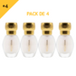12ml * 4 Gris Montaigne - Musc Tahara Bellissima - Concentré de Parfum